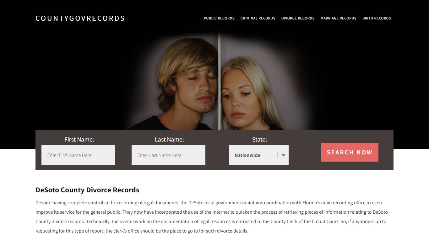 DeSoto County Divorce Records | Enter Name and Search|14 Days Free
